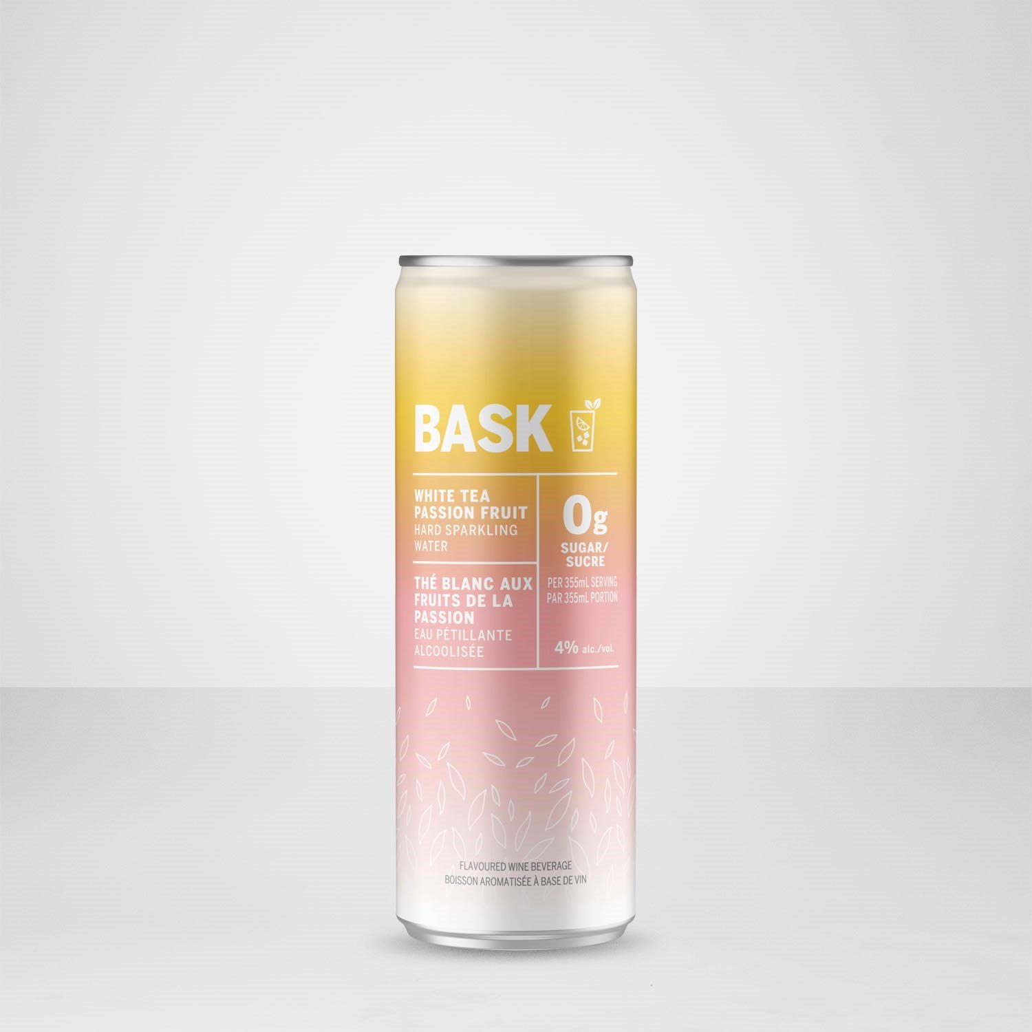 Bask Refreshment White Tea Passionfruit 355 millilitre can