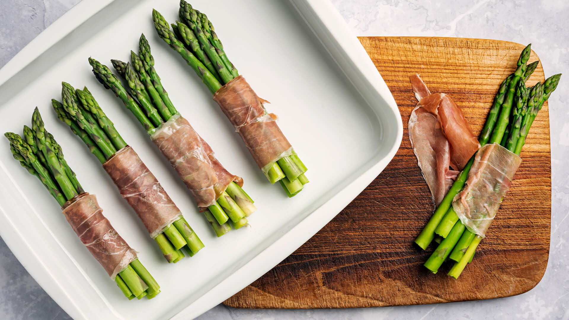 Bacon wrapped asparagus.