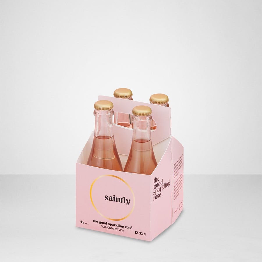 Saintly Sparkling Rose VQA 4 PACK