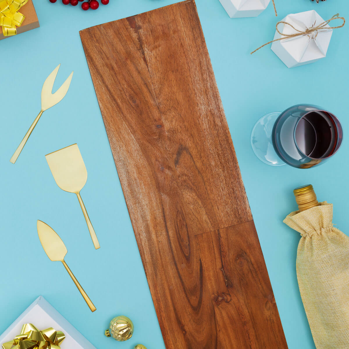 Charcuterie Board + Cheese Knives Set