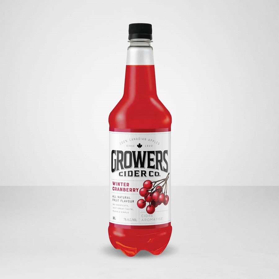 Growers Winter Cranberry 1 litre bottle