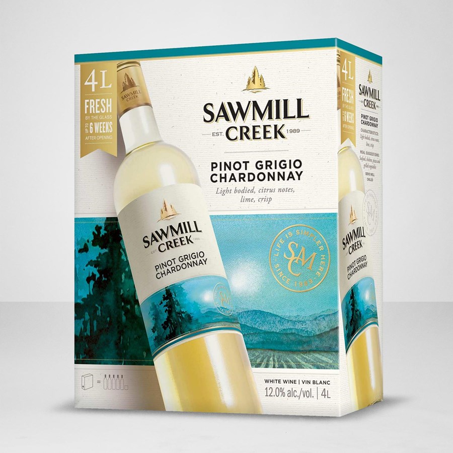 Sawmill Creek Pinot Grigio Chardonnay 4 litre bag