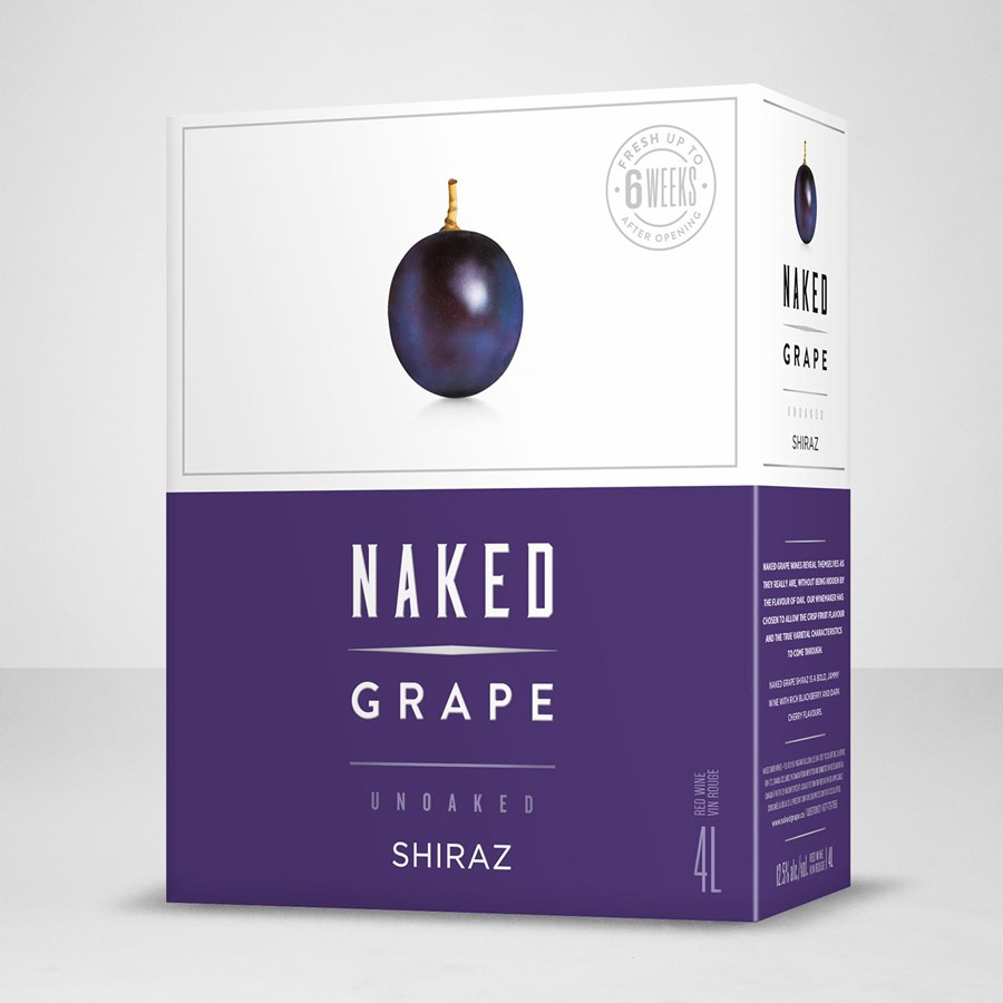 Naked Grape Shiraz 4 litre bag