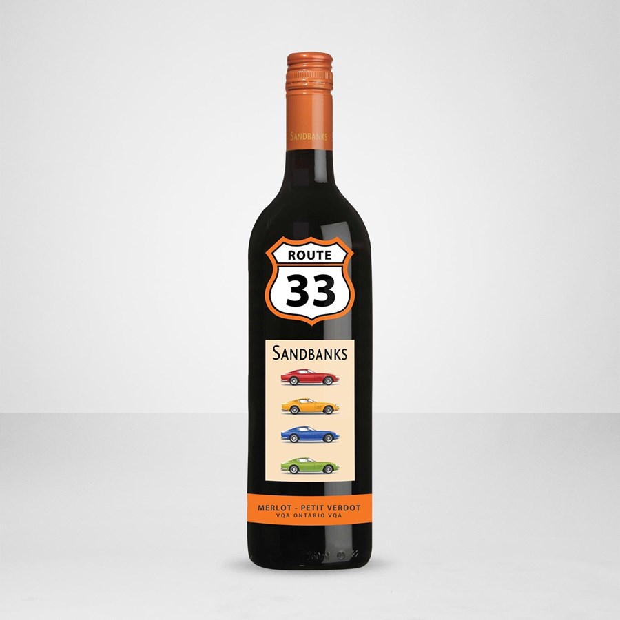 Sandbanks Route 33 Merlot Petit Verdot 750 millilitre bottle