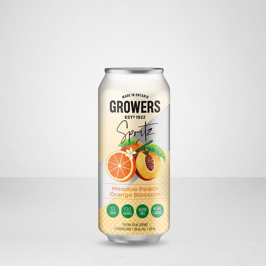 Growers Sparkling Spritz Peach Orange Blossom