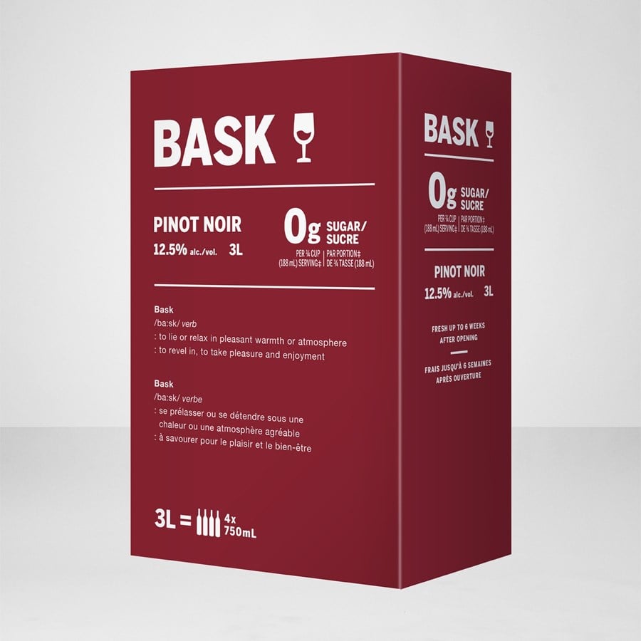 Bask Pinot Noir 3 litre bottle