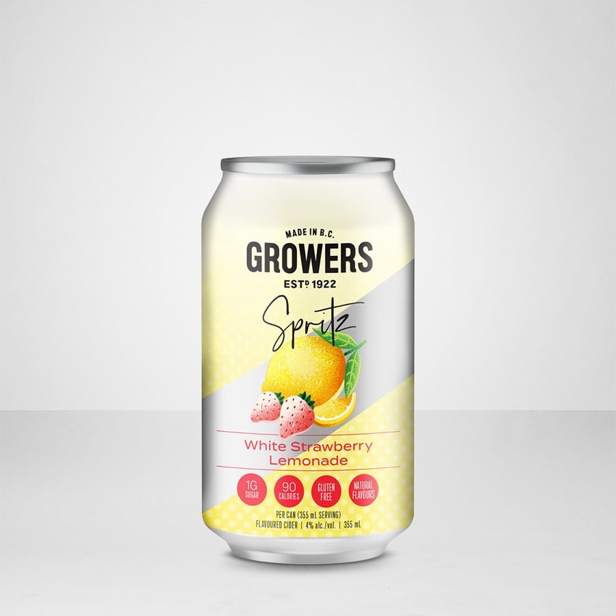 Growers Sparkling Spritz White Strawberry Lemonade