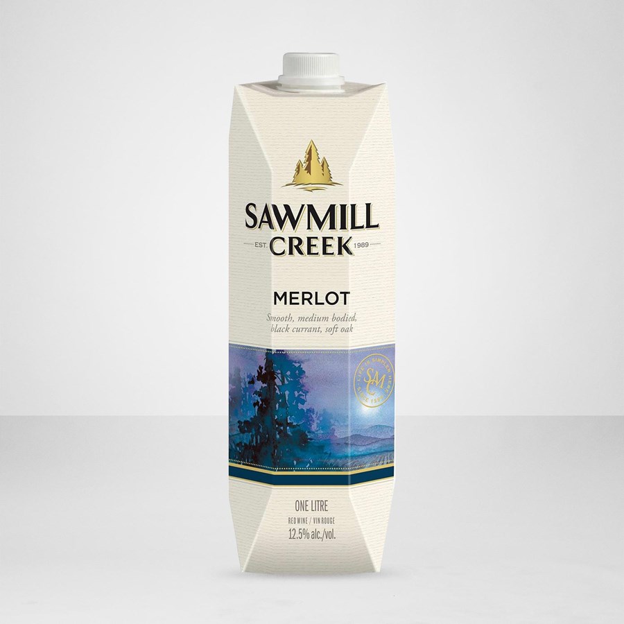 Sawmill Creek Merlot Tetra 1 litre bottle