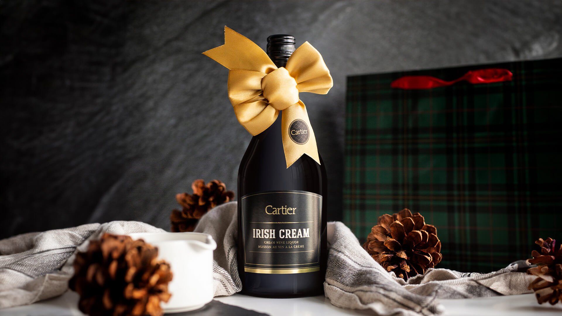 Gifted bottle of Cartier Irish Cream Wine Liquor.