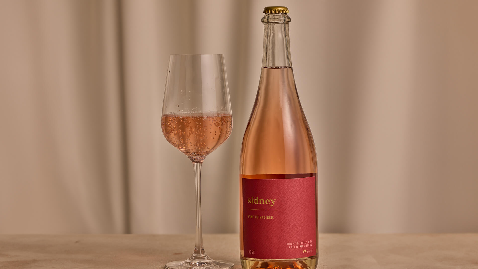 A bottle of Sidney Rose.