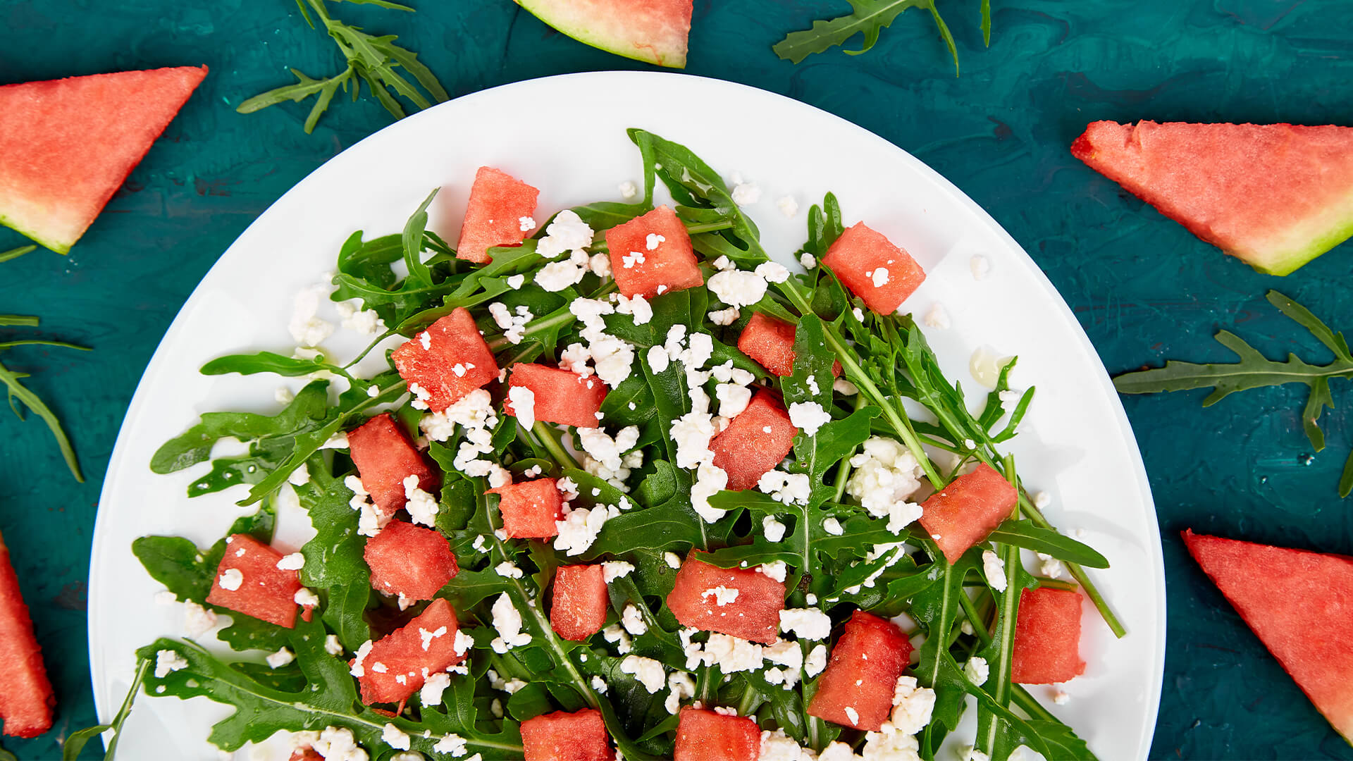 Watermelon feta summer salad.